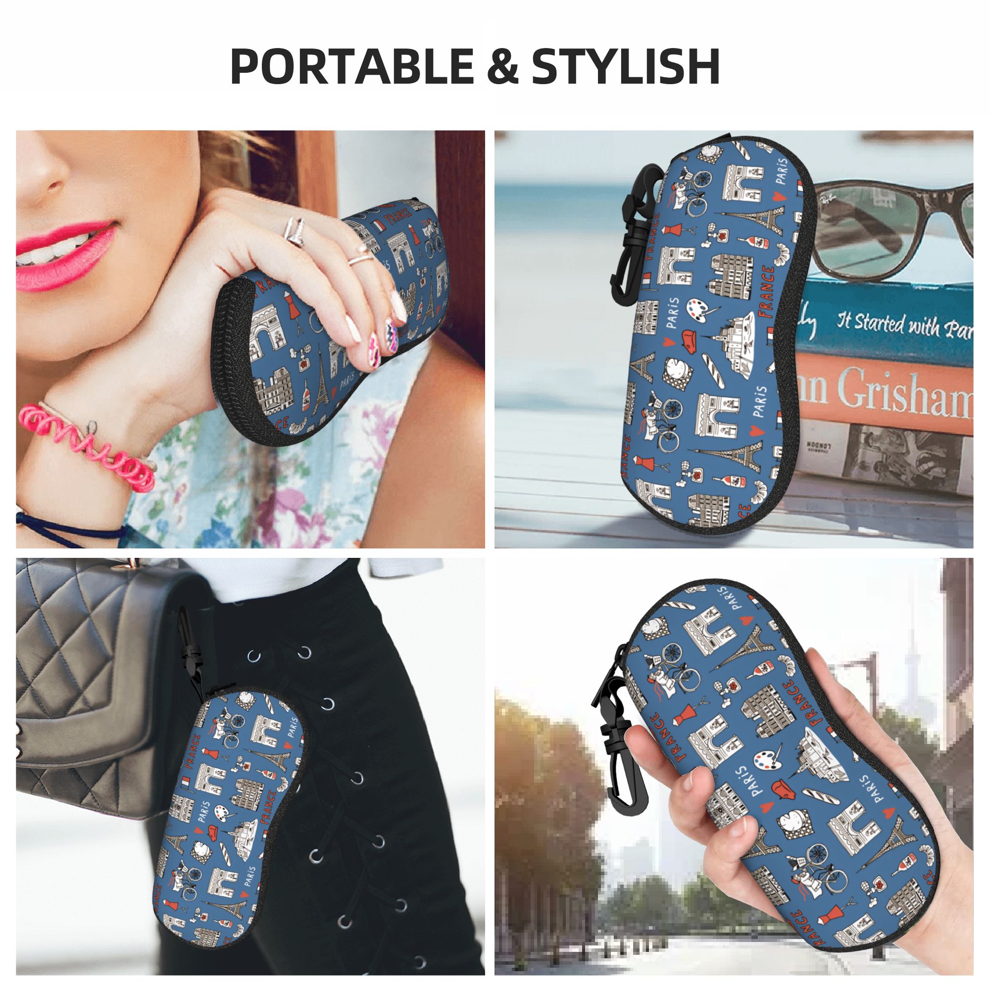 Men'S Accessories Paris - Französisches Paris Brillenetui Modische Tragbare Sonnenbrillenhülle