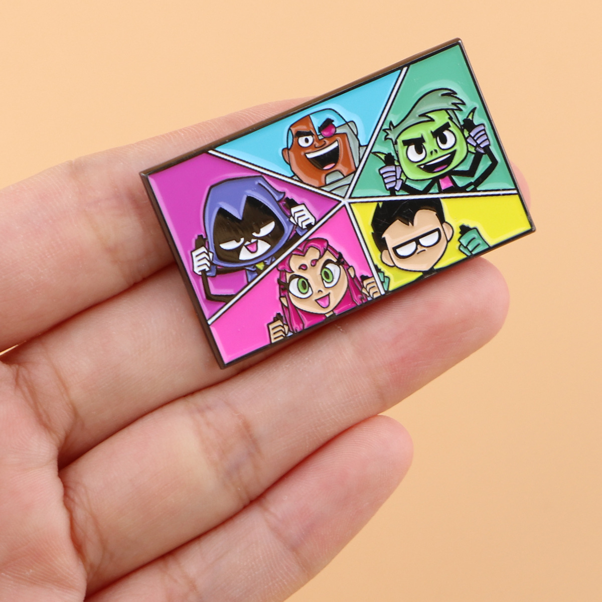Men'S Accessories Jewelry - Neue Teen-Heroes-Team Emaille-Pin-Brosche aus Legierung, Abzeichen-Accessoire