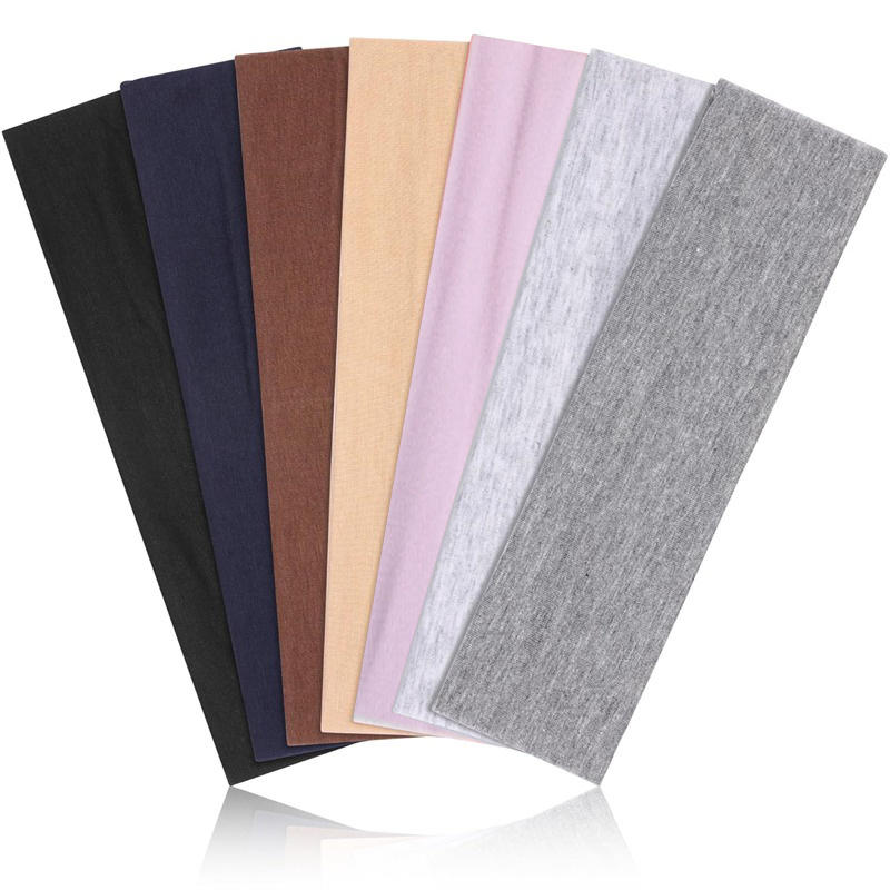 Men'S Yoga Accessories - 7-teiliges Set aus elastischen Haarbändern, schweißabsorbierendes