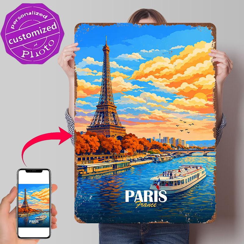 Men'S Accessories Paris - Paris By The Seine, personalisiertes 3D-Poster