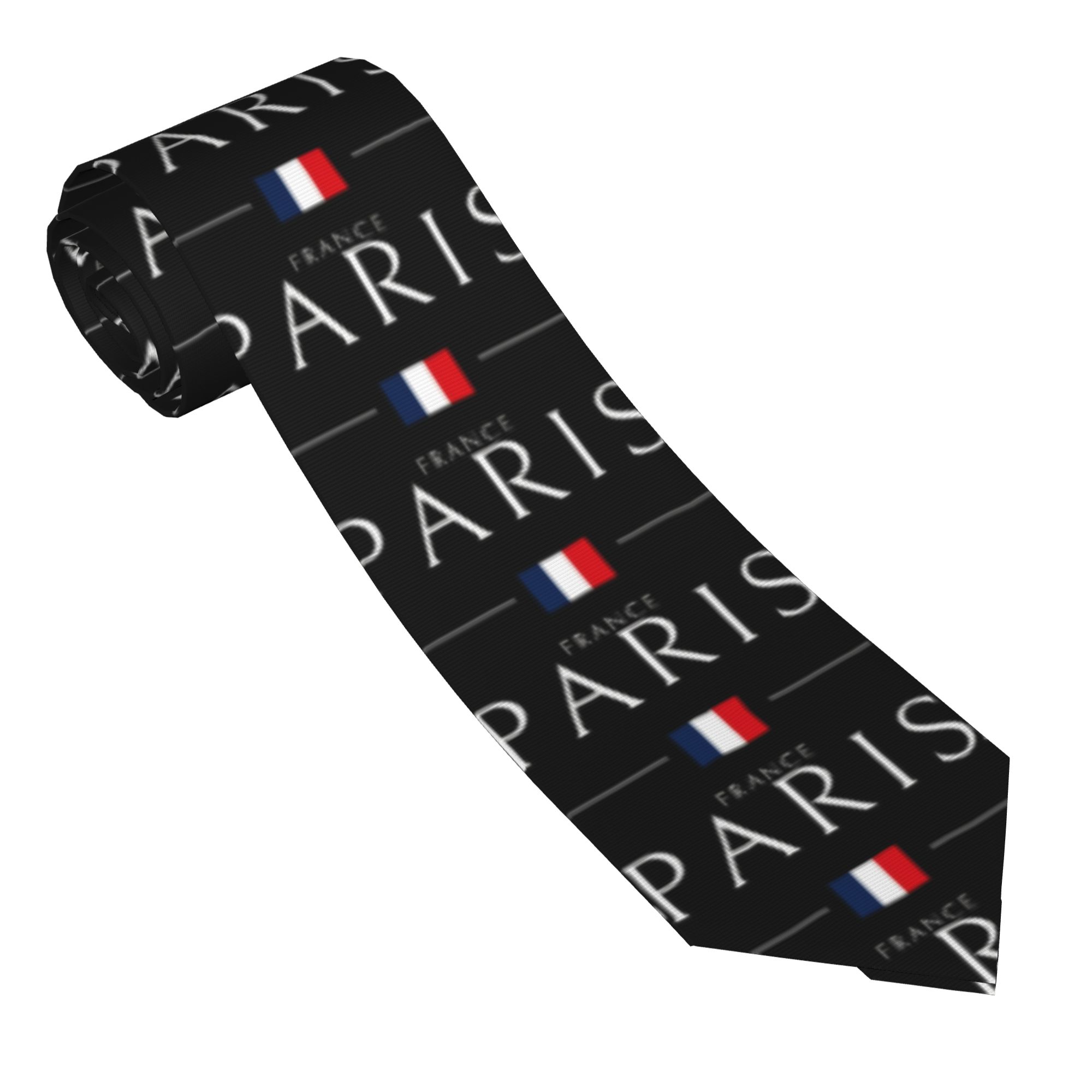 Men'S Accessories Paris - Krawatte mit minimalischem Aufdruck der Pariser