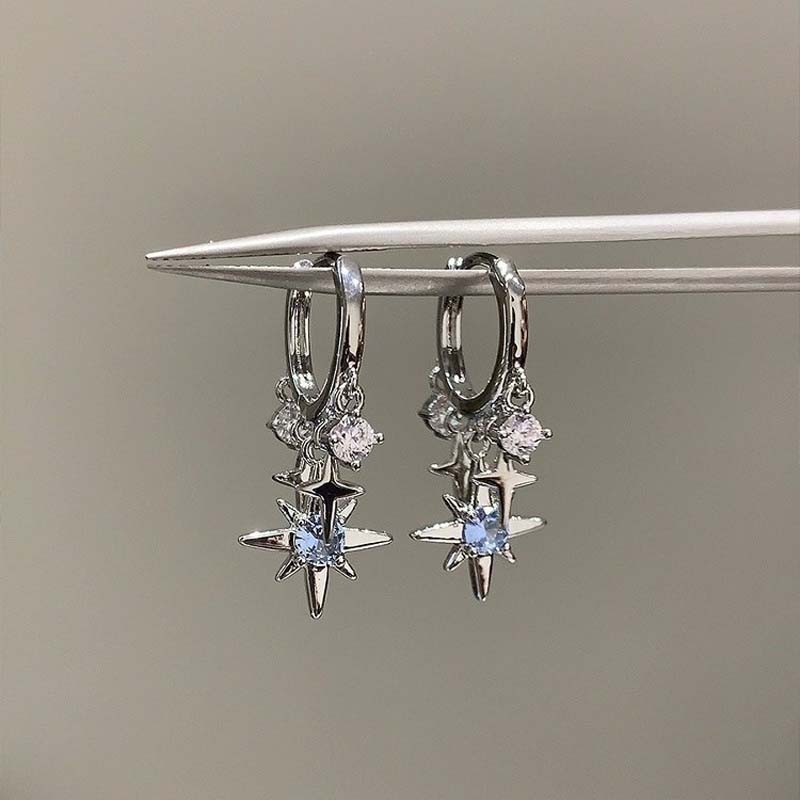 Men'S Accessories Jewelry Sale - Neue Y2K Blau Zirkon Stern Quaste