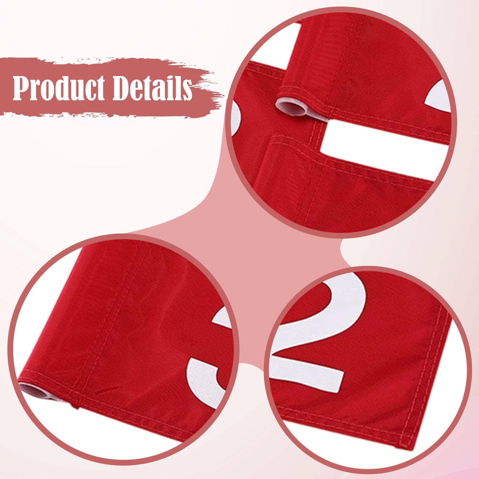Men'S Accessories Target - 4x Flaggen, nummerierte Golf-Flaggen, wasserdicht, für