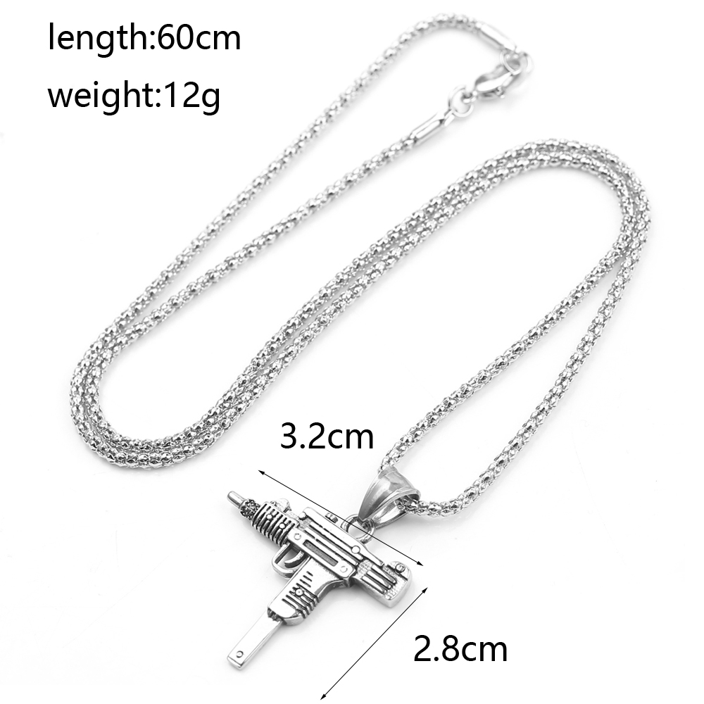 Punk Uzi Pistolen-Maschinengew – Men'S Accessories Jewelry Bewertung und Preis