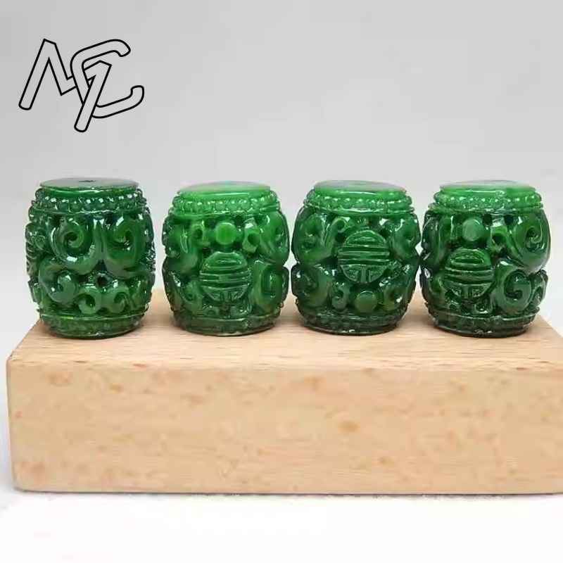 5 Stück natürliche grüne Jade- – Bracelet Beaded Men Bewertung und Preis