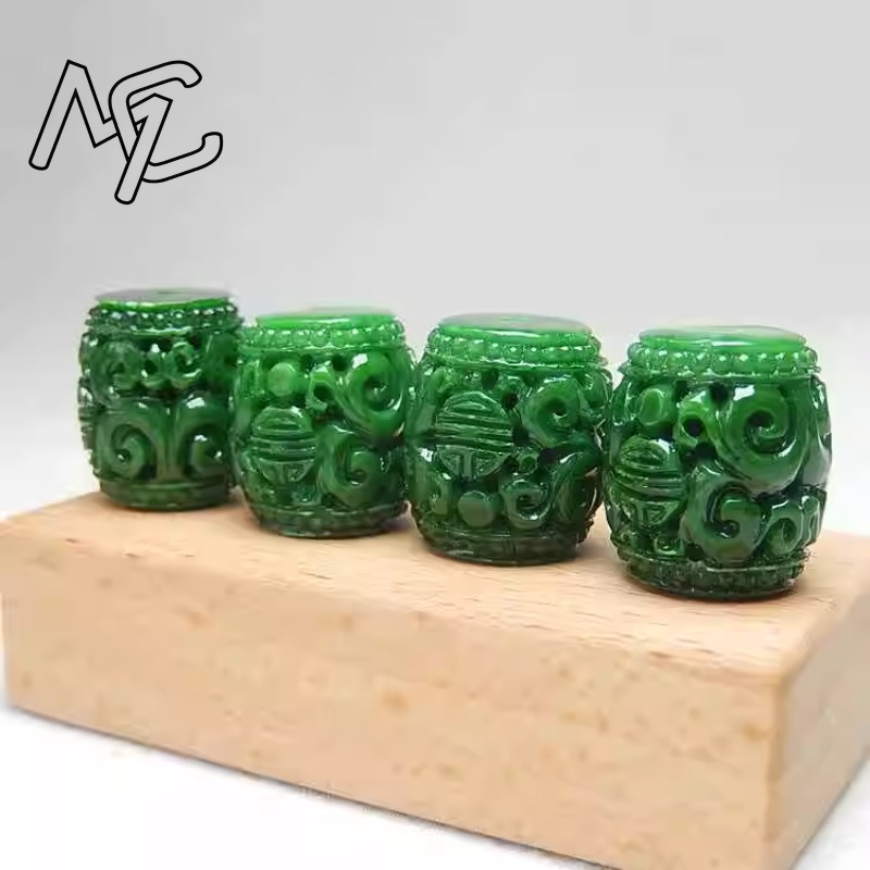 5 Stück natürliche grüne Jade- – Bracelet Beaded Men Bewertung und Preis
