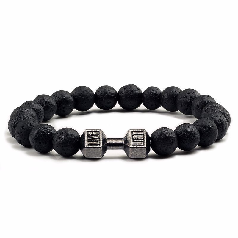 Natürliche Vulkanstein Armband – Bracelet Beaded Men Bewertung und Preis