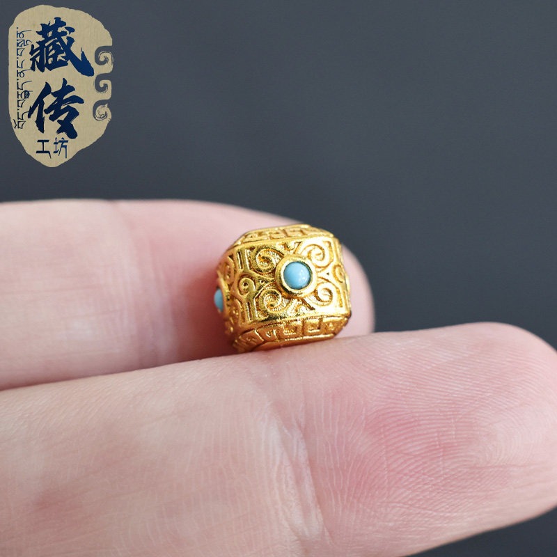 Tibetische Goldfarbene Türkis- – Bracelet Beaded Men Bewertung und Preis