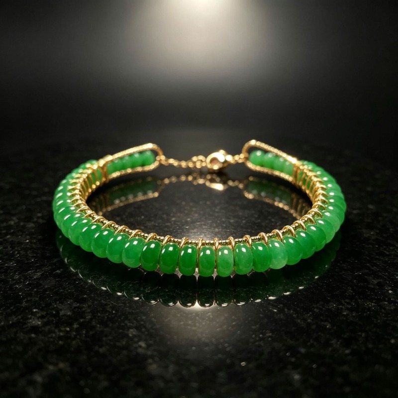 Natürliche, getrocknete blaue  – Bracelet Beaded Men Bewertung und Preis