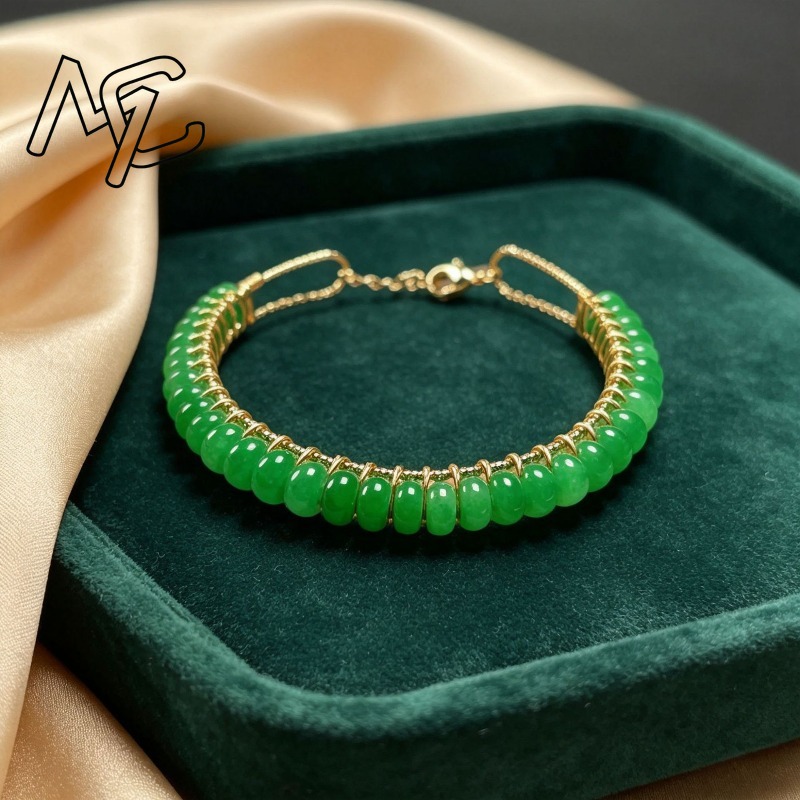 Natürliche, getrocknete blaue  – Bracelet Beaded Men Bewertung und Preis