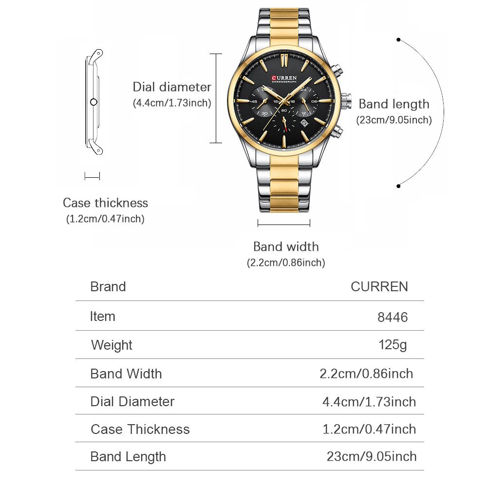 CURREN Casual Quarz Chrono Spo – Men'S Accessories Jewelry Bewertung und Preis