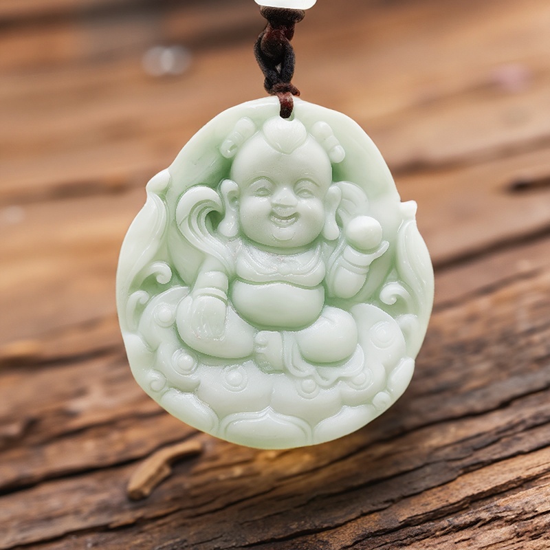 Grüne echte Jade Nezha Anhänge – Men'S Accessories Jewelry Bewertung und Preis