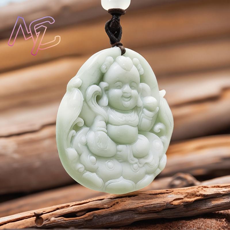 Grüne echte Jade Nezha Anhänge – Men'S Accessories Jewelry Bewertung und Preis