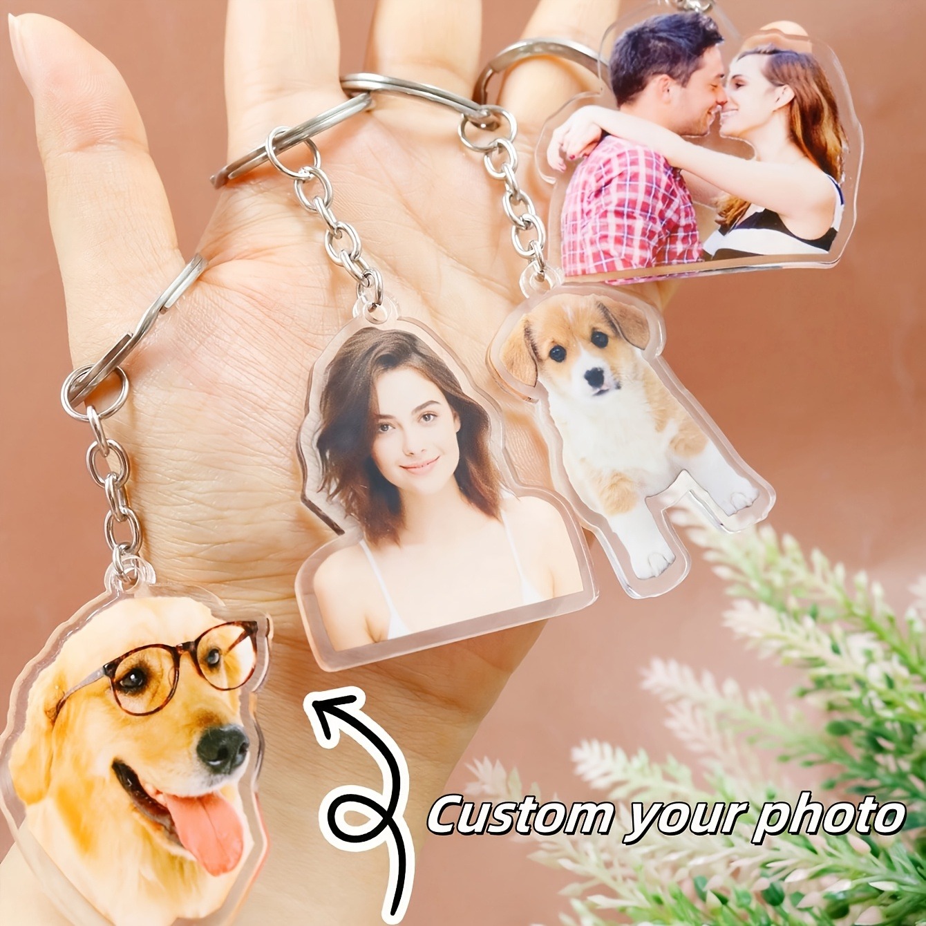 1 Personalisierter Foto-Acryl- – Men Keychain Accessories Bewertung und Preis