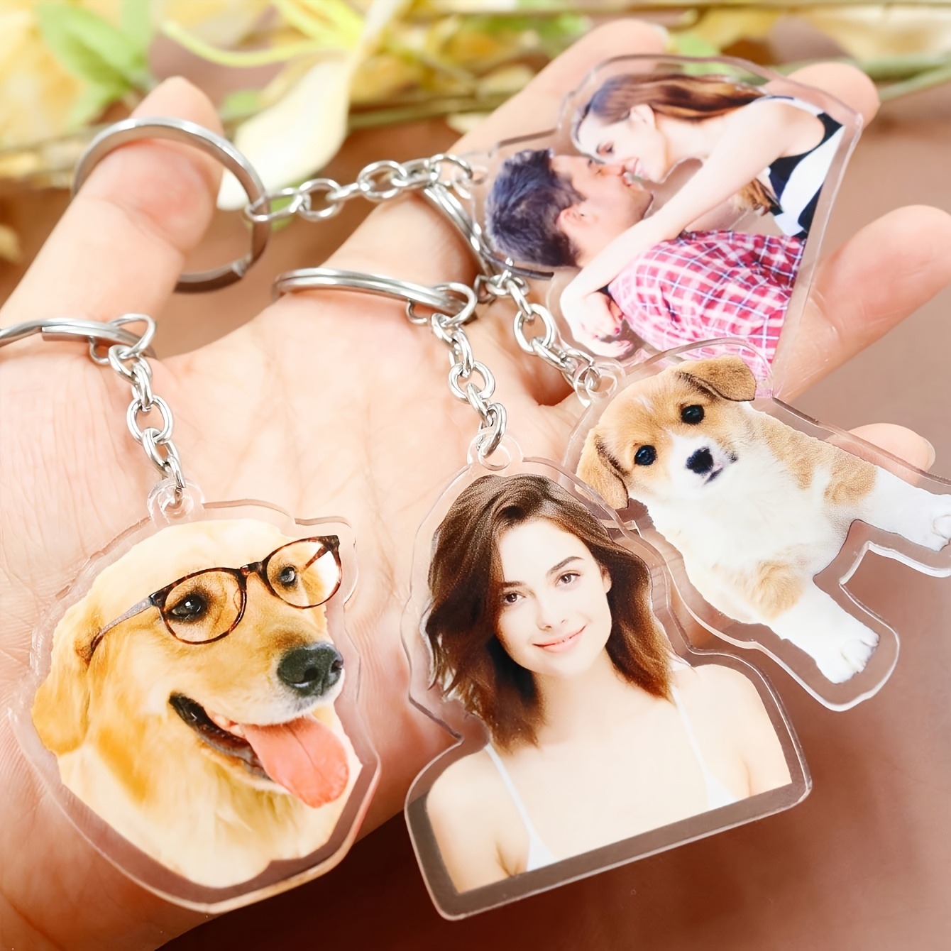 1 Personalisierter Foto-Acryl- – Men Keychain Accessories Bewertung und Preis