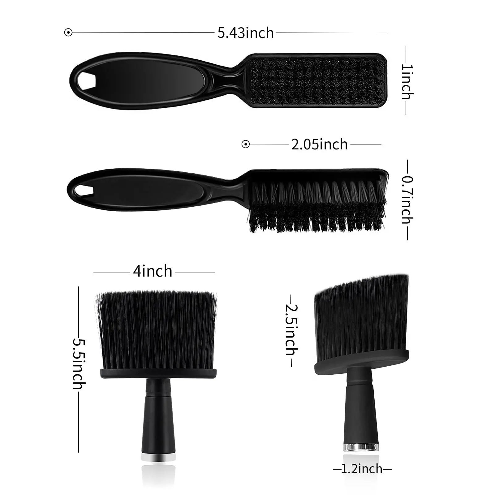 2Pcs Salon Barber Neck Pinsel  – Men Accessories Combo Set Bewertung und Preis