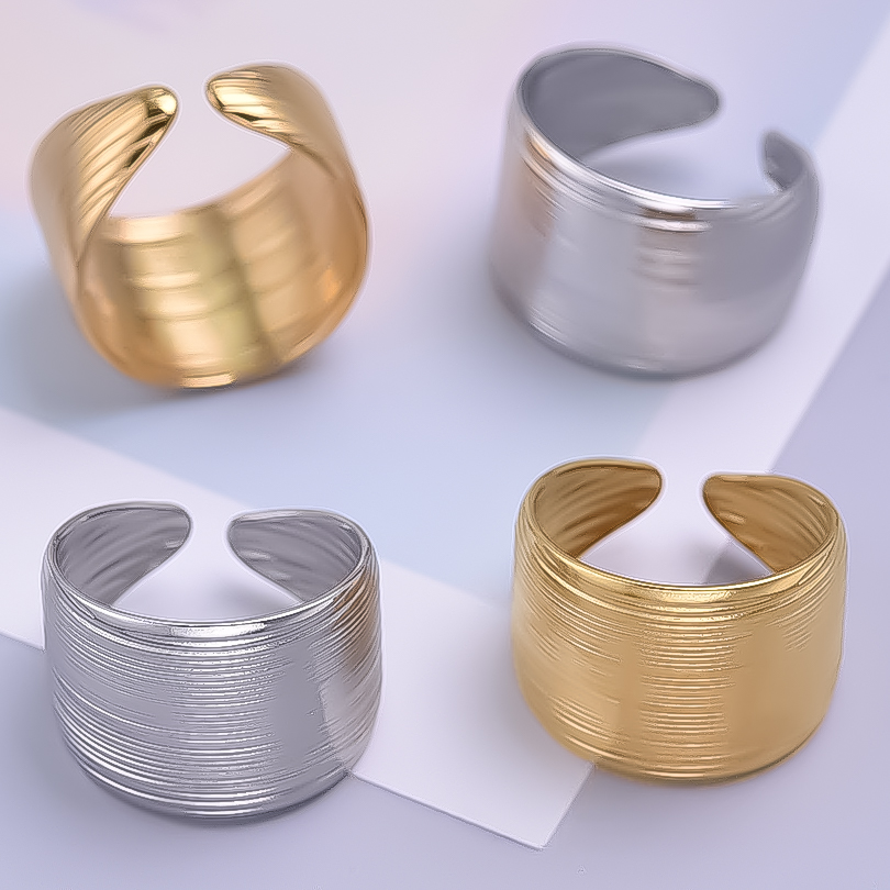 Korea Mode Breiten Ring Offene – Men Accessories Drawing Bewertung und Preis